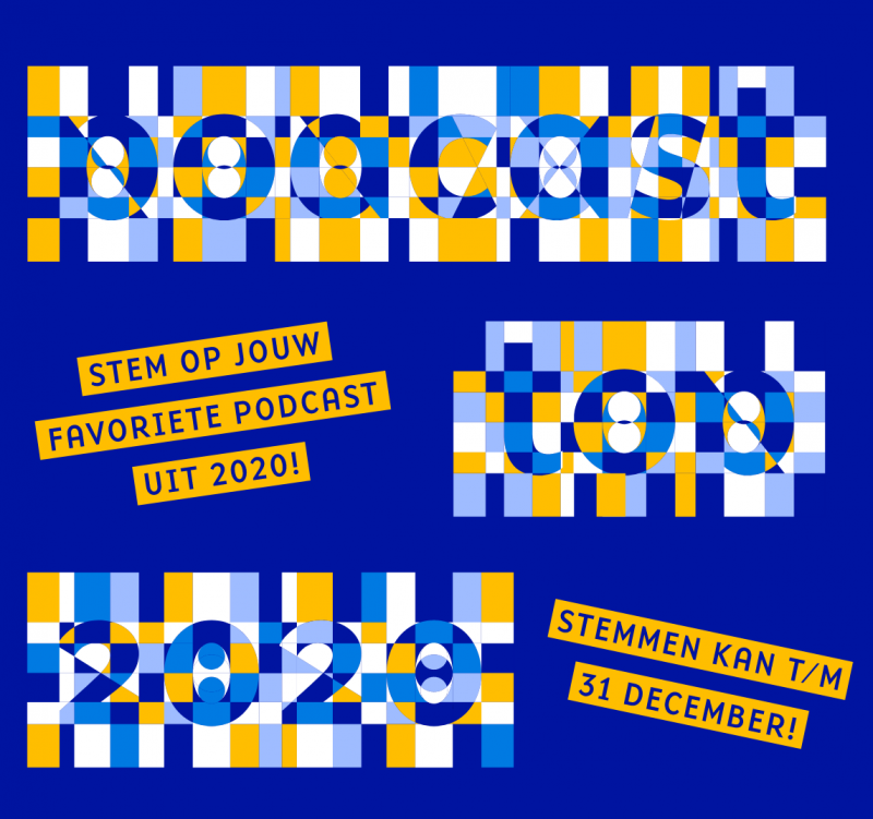 artwork van Podcast Top 2020 - stem op jouw favoriete podcast uit 2020. Stemmen kan tot 31 december