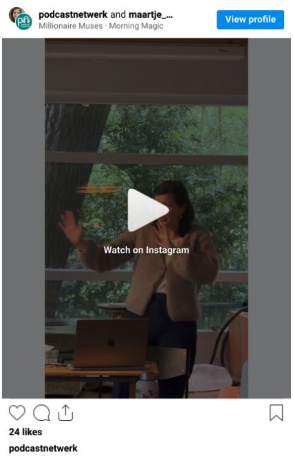 Instagram post video Maartje Duin Spannende scene